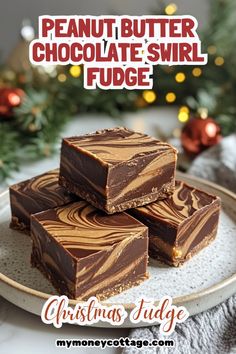 Elevate your holiday treats with our Christmas Fudge - Peanut Butter Chocolate Swirl Fudge! This delectable combination of rich chocolate and creamy peanut butter creates a mouthwatering swirl that's perfect for festive gatherings and gift-giving. A must-try for fudge lovers! #PeanutButterFudge #ChocolateSwirl #HolidayTreats #FestiveBaking #ChristmasFudge #PeanutButterChocolateSwirlFudge #HomemadeGifts #FudgeRecipes #EdibleGifts Fudge Recipes Chocolate Peanut Butter, Chocolate Fudge Christmas, Christmas Dessert Peanut Butter, Christmas Peanut Butter Fudge, Peanut Butter Holiday Treats, Chocolate Peanut Butter Swirl Fudge, Dark Chocolate Peanut Butter Fudge, Fudge Recipes Peanut Butter Chocolate, Christmas Chocolate Fudge