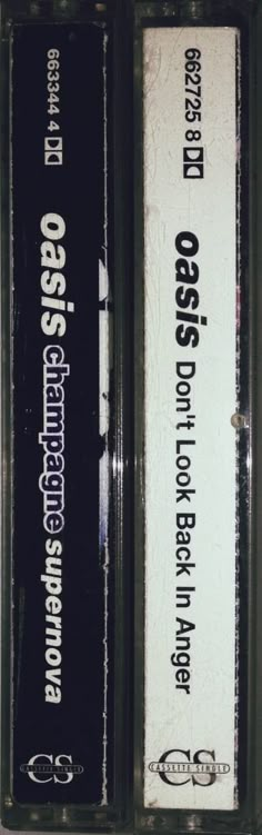 two cassettes sitting on top of each other