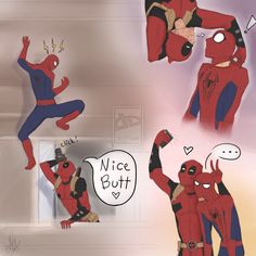 Spideypool by KatzeLexie on DeviantArt Spiderman Actor, Boboiboy Anime, Avengers Memes, Marvel X, Spiderman Art, Marvel Fan