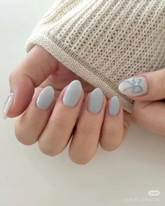 Id: 2170627281 Light Blue Nail, Bow Crochet, Blue Gel Nails, Light Blue Nails, Baby Blue Nails, Beauty Hacks Nails, Punk Nails