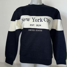 New York Popular New York City Sweater Sz Medium New Unisex Sweater, Blue Cream, Sweater Outfits, New Color, York City, New York City, Color Blue, Men Sweater, Sweaters For Women