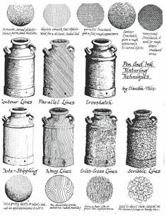 the different types of canisters are shown in black and white, including one that has