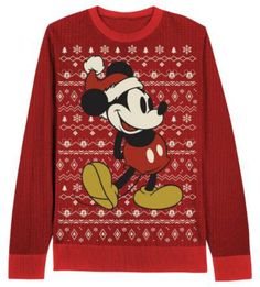 DISNEY MICKEY MOUSE UGLY CUTE CHRISTMAS SWEATER ADULT SIZES SM TO XL #Disney #Crewneck Sweater Mickey Mouse, Cute Mickey Mouse Winter Sweatshirt, Mickey Christmas Sweater, Playful Mickey Mouse Winter Top, Disney Christmas Outfits, Mickey Sweatshirt, Cute Christmas Sweater, Disney Christmas Jumper, Disney Christmas Shirts