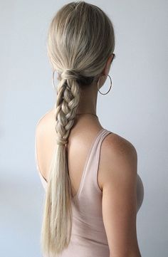 47 Peinados con Trenzas de Moda que te Encantarán (2019) Fishtail Braid, Hair Tutorials Easy, Vsco Girl, Sleek Ponytail, 인물 사진, Down Hairstyles