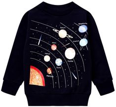 PRICES MAY VARY. Comfy feeling:Super soft boys sweatshirts,ensure kids feels comfortable,and can keep warm in autumn and winter Features:Planets for kids solar system,Space shirt,Long sleeve,Crew neck,Baby boy pullover sweatshirt,Cotton fabric,Casual Style Imaginative style:Boys galaxy sweatshirt is cool which will be a great surprise for baby boys as Birthday gifts,Christmas gifts or Halloween gifts ect Great for everyday wear:This cute kids sweater perfect as casual day wear,sportwear,boy outf American Flag Dress, 4th Of July Dresses, Dinosaur Pajamas, Trucks Print, Sweater Tops, Boys Sweatshirts, Winter Girls, Girls Dresses Summer, Boys Pajamas