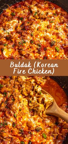 Chicken Buldak Recipe, Buldak Chicken Recipe, Chicken Thigh Recipes Korean, Spicy Chicken Broth, Korean Fire Chicken, Spicy Korean Chicken Recipes, Korean Chicken Breast Recipes, Buldak Sauce Recipes, Korean Dishes Recipes