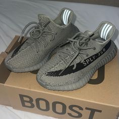 Authentic New Drop Comes With Box They Are Brand New ! Yeezy Fits, Drawing Books, Coconut Rice, Grey Outfit, Yeezy Shoes, Shoes Collection, Money Affirmations, Chunky Sneakers, Shoes Brand