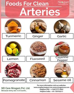 foods for clean arteries Foods For Heart Health, Clean Arteries, Different Types Of Food, Food Health Benefits