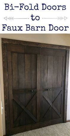 an old barn door with the words how to build it