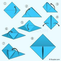 step by step instructions to make origami