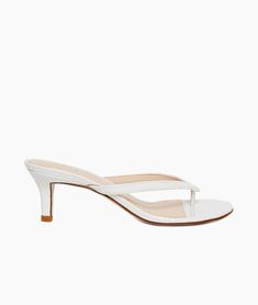 PELLE MODA - Effi 4 Low Heel - White White Low Heels, Low High Heels, White Heeled Sandals, Heels White, White Sandals Heels, Dramatic Classic, Streamer Dr, Leather Sandals Women, Shoe Inspo