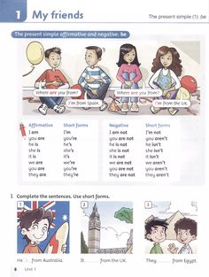 an english worksheet with pictures and words