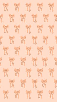 an image of a pattern with bows on the back ground and light pink wallpaper in the background