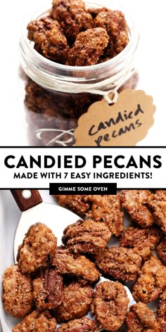 candied pecans made with 7 easy ingredients