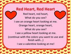 a red heart poem with hearts on it