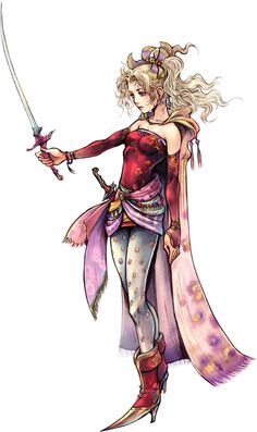 Terra from FFVI Tetsuya Nomura Art, Nomura Art, Terra Branford, Tetsuya Nomura, Yoshitaka Amano, Square Enix, Fantasy Series