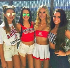 10 Cute Gameday Outfits At University Of Arizona - Society19 College Tailgating, Instagram Goals, Arizona Wildcats, Bff Goals, Bestie Goals