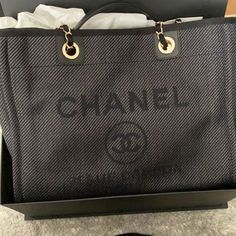 Reposhing This Item I Purchased From @Tbergan1. Loved It, But Ready To Rotate For Something New. Questions? Leave A Comment Below! Chanel Cerf Tote, Louis Vuitton Bandeau, Chanel Card Holder, 31 Bag, Chanel Tote Bag, Navy Chanel, Chanel Tote, Art Tote Bag, Pink Chanel