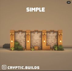 the screenshot shows how to make a simple house in minecraft, and it's very easy