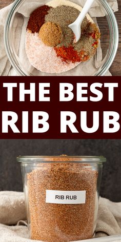 the best rub rub recipe in a glass bowl