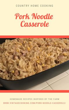 an image of pork noodle casserole recipe