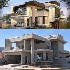 two different views of the same house