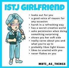 Istj Mbti Girlfriend, Istj Fanart, Istj Mbti, Introvert Personality, Free Printables Organization