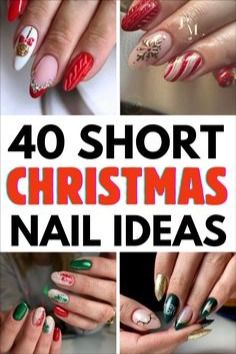 Cute Christmas Gel Nails Short, Clear Nail Christmas Designs, Christmas Theme Nails Short, Christmas Lights Gel Nails, Cute Nail Designs For Winter Short, Nail Christmas Tree Design, Cool Christmas Nails Design, Christmas Fingernail Art, Christmas Nails Olaf