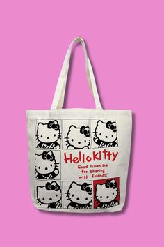 Hello Kitty Tote/ Shopping Bag Gym/ Hello Kitty Shopping, Hello Kitty Lunch Bag, Hello Kitty Lunch, Hello Kitty Tote Bag, Hello Kitty Tote, Hello Kitty Gifts, 20th Birthday Gift, Hello Kitty Bag, New Job Gift