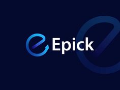 the epick logo is shown on a dark blue background, with an oval in the middle