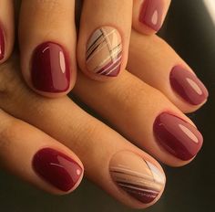 Fall Nail Designs Autumn Classy Short, Smart Nails Designs, Nails For Older Women Over 50 Nailart, August Gel Nails, Fall Inspired Nails Short, Best Short Nails, Novemember Nails, Short Fall Nail Designs, Short Fall Nail