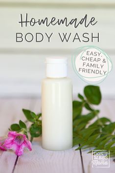 Save money and time with this DIY Body wash with essential oils. Best of all this super easy natural body wash is suitable for the whole family - saving you time and money by avoiding expensive store bought natural products. #bodywashessentialoils #DIYbodywash #bodywashfordryskin #bodywashnatural Best Essential Oil Diffuser, Foaming Body Wash, Essential Oils For Kids, Natural Body Wash, Spearmint Essential Oil