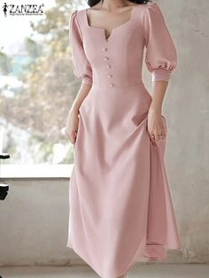 Coat Burkha, Modest Dresses Casual Classy, Elegant Long Dress, Modest Dresses Casual, Half Sleeve Dresses, Midi Dress Party