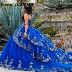 EVLAST Shiny Royal Blue Quinceanera Dress Ball Gown Gold Lace Applique Beaded Tiered Corset Sweet 16 Royal Blue Quinceanera Dresses Gold, Sweet 16 Ball Gowns, Sweet 16 Ball, Blue Quinceanera Dress, Ball Gown Gold, Royal Blue Quinceanera Dresses, Royal Blue Quinceanera, Quinceanera Dresses Gold, Gold Applique