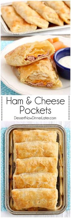 ham and cheese pockets with ranch dressing