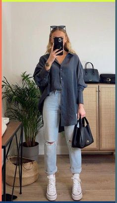 Outfits For Casual Day, Casual Outfits Back To School, Outfit Ideas For September, Basic College Outfits Winter, Comfy Fall College Outfits, Campus Fall Outfits, Spring Outfit Inspo 2023 Casual, Everyday Basics Outfit, Fall 2023 Outfits College