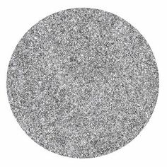 a round silver glitter texture on a white background