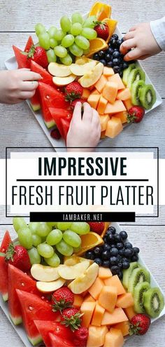 fresh fruit platter is the perfect way to serve up any type of appetizer