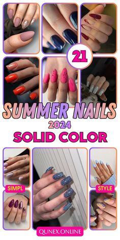 Looking for a chic and simple manicure this summer? Discover the best solid color nail ideas to keep your nails vibrant and stylish! From bold reds and bright yellows to cool blues and classic whites, find the perfect shade to match your summer vibe. Click to explore top nail polishes, read reviews, and shop your favorites. Elevate your summer style with stunning solid color nails! 💖 #SummerNails #SolidColorNails #2024Trends 🌟🛍️ June 2024 Nail Colors, Summer Solid Nail Colors, June 2024 Nail Trends, Trendy Nail Colors 2024 Summer, June Nail Colors 2024, Solid Nail Color Ideas Summer, Summer Nails 2024 Color Trends, Summer Nail Colors 2024, Solid Color Nail Ideas