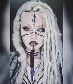 Barbarian Makeup, Viking Hair, Fantasy Makeup