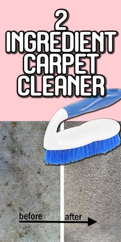 how to clean carpet with 2 ingredients