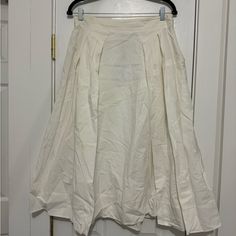 New With Tags Derek Lam Knee Length Skirt Size (2) Fits Like A Medium Cream Skirt, White Skirt, Derek Lam, Knee Length Skirt, Women Skirts Midi, White Skirts, White Cream, Above Knee, Knee Length