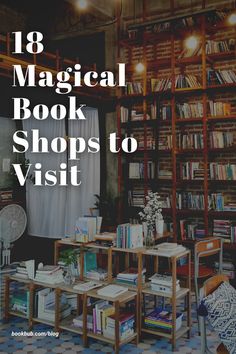 These cute bookstores across the United States and Europe area all worth a visit! #books #bookstore #bookshop Book Shop Design Ideas, Modern Bookstore Design, Cool Book Stores, Cute Bookstore Aesthetic, Book Stores Aesthetic, Bookstores Aesthetic, Dreamy Bookstore, Small Book Store