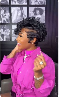 Wigs Business, Natural Hair Pixie Cut, Bold Hairstyles, Black Hair Protective Styles, Beautiful Crowns, Cornrows With Box Braids, Finger Waves Short Hair, Short Hair Images, Black Ponytail Hairstyles