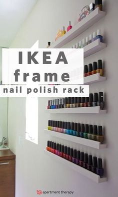 Ikea Organisation, Picture Ledges, Make Up Storage, Ikea Organization, Diy Makeup Storage