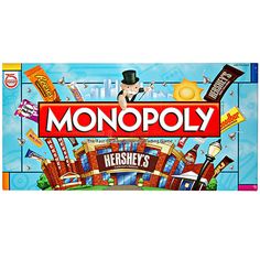 the monopoly board game is shown in this image