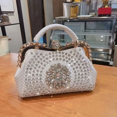 Timeless Elegance: Luxury Diamond-Embellished Women's Leather Handbag - Julie bags Rhinestone Bag, Dumpling Bag, Handbags Leather, Luxury Diamonds, Leather Texture, Casual Tote, Women's Handbags, Shoulder Messenger Bag, Pocket Bag