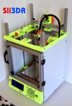 an image of a 3d printer that is in the process of being assembled and installed