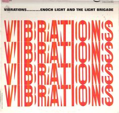 an orange and white poster with the words vibrations on it's side