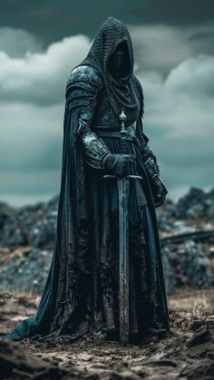 Grim Reaper Art, Warrior Concept Art, Dark Warrior, Dark Fantasy Artwork, Gothic Fantasy Art, मोबाइल वॉलपेपर, Knight Art, Dark Phone Wallpapers, Fantasy Paintings